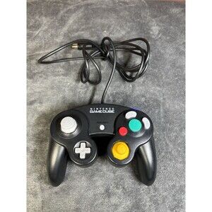 OEM Nintendo Gamecube Controller BLACK DOL-003 UNTESTED, PARTS REPAIR